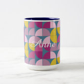 10サイケデリック世紀中葉の紫 ツートーンマグカップ (中央)