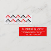 10スタンプカップケーキカード ロイヤリティカード (正面/裏面)