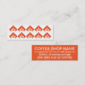 10スタンプコーヒーカード ロイヤリティカード (正面/裏面)