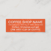 10スタンプコーヒーカード ロイヤリティカード (裏面)