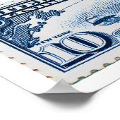 10セントのリンドベルグ航空切手 ポスター (角)