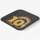 10ダブルデジット誕生日ガールグルーヴィパーティー  ペーパープレート (傾斜あり)