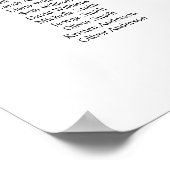 10テーブル古典的な座席表を見つける ポスター (角)