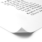 10テーブル席の座席表を見つける ポスター (角)