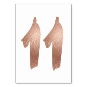 10テーブル番号白色メタリックピンクローズ金ゴールド テーブルナンバー (裏面)