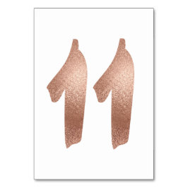 10テーブル番号白色メタリックピンクローズ金ゴールド テーブルナンバー