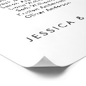 10テーブル私たちお気に入りのの人の座席図プラン ポスター (角)