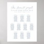 10テーブル私たちお気に入りのの人の座席表 ポスター (正面)