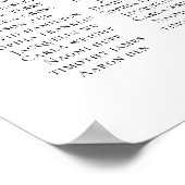 10テーブルMoodyフローラブルゴーニュ結婚の座席 ポスター (角)