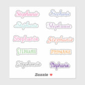 10デカールのカスタマイズ可能な名前シート シール (シート)