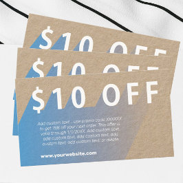 10ドル割引の名刺 名刺