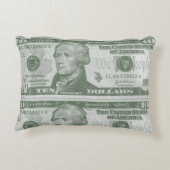 10ドル札の枕 アクセントクッション (裏面)