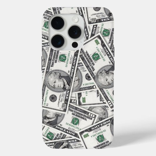10ドル紙幣 モニーパターン Case-Mate iPhoneケース (裏面)