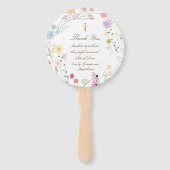 10パステルワイルドフラワーバプテスマ ハンドファン (裏面)