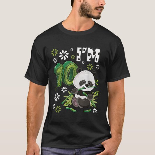 10パンダ10thピーアニマルパンダ tシャツ (正面)