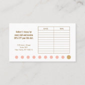 10パンチサロンロイヤリティカード ロイヤリティカード (裏面)