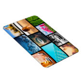 10パーソナライズされた写真テンプレートコラージブラックフレーム マグネット (右側)