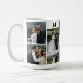 10パーソナライズされた写真(カップル名とモノグラム) コーヒーマグカップ (左)