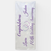 10パーソナライズされた周年記念結婚バナー 横断幕 (縦)