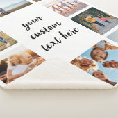 10パーソナライズされた枚のコラージュ シェルパブランケット (3/4)