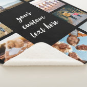 10パーソナライズされた枚のコラージュ シェルパブランケット (3/4)