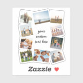 10パーソナライズされた枚のコラージュ シール (シート)