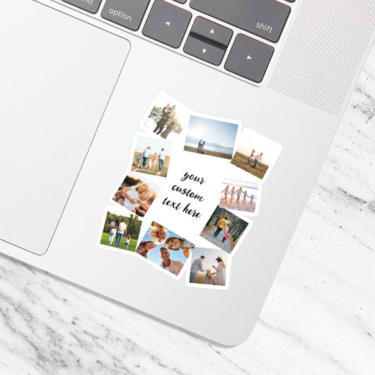 10パーソナライズされた枚のコラージュ シール