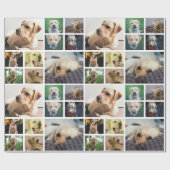 10パーソナライズされた枚のコラージュ ラッピングペーパー (フラット)