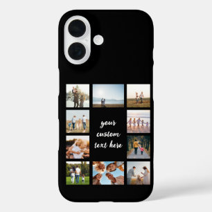 10パーソナライズされた枚のコラージュ iPhone 16ケース