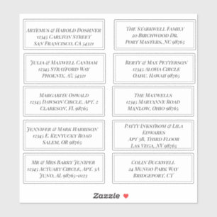 10パーソナライズされた枚の住所 シール