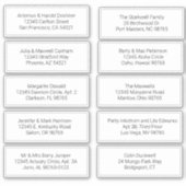 10パーソナライズされた枚の住所 シール (正面)