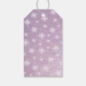 10ピンクスノーフレークのセット ギフトタグ (正面)