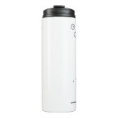 10ピンパーソナライズされたボーリングレーンのピン矢印ドット タンブラー (正面)