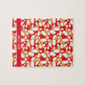 10ピンボーリングの路地のボールとピンのストライク ジグソーパズル (横)