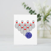 10ピンボーリング招待状 招待状 (スタンド正面)