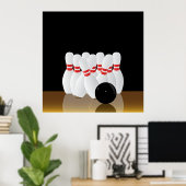 10ピンボーリング攻撃 ポスター (ホームオフィス)