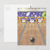 10ピン+ボウリング場 ポストカード (正面/裏面)