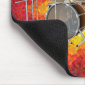 10ピースドラムキットとグラフィックス:マウスパッド マウスパッド (コーナー)