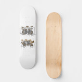 10ピースドラムキット： 3Dモデル：カスタムスケートボード スケートボード (正面)