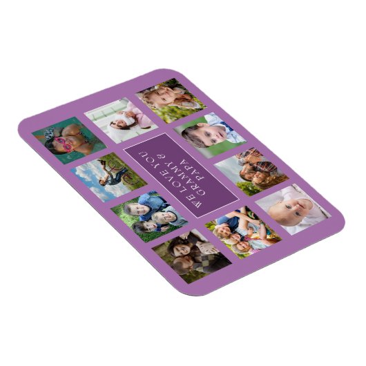 10ファミリーフォトコラージュカスタムマグネット マグネット (右側)