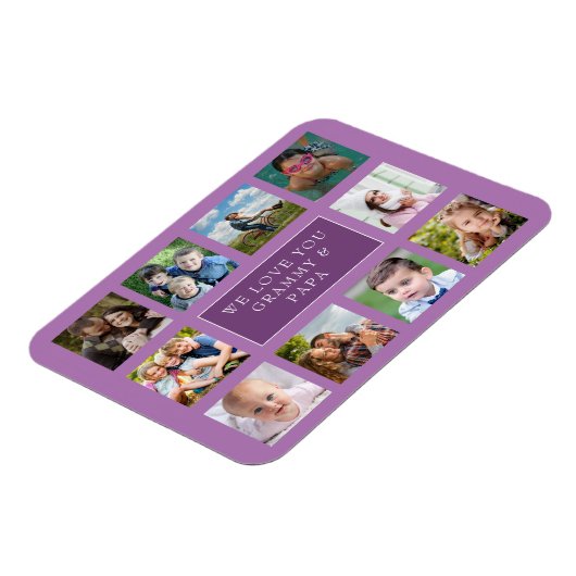 10ファミリーフォトコラージュカスタムマグネット マグネット (左側)