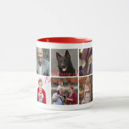 10ファミリ写真のアップロード | マグカップ (中央)