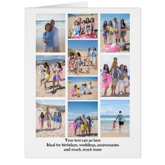 10フォトコラージュとパーソナライズされた文字 (正面)