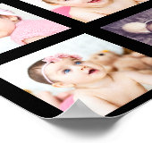 10フォトコラージュカスタムパーソナライズされた ポスター (角)