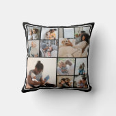 10フォトコラージュパーソナライズされた クッション (裏面)