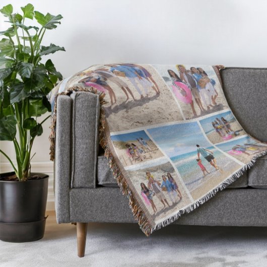 10フォトコラージュパーソナライズされた スローブランケット