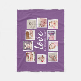 10フォトコラージュパーソナライズされた フリースブランケット
