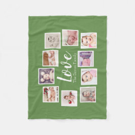 10フォトコラージュパーソナライズされた フリースブランケット