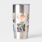 10フォトコラージュパーソナライズされた 保温保冷タンブラー (左面)