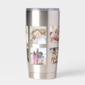 10フォトコラージュパーソナライズされた 保温保冷タンブラー (背面)